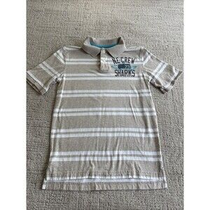 Cherokee Polo Shirt Youth Boys Collared Short Sleeve Striped Size Large (12/14)